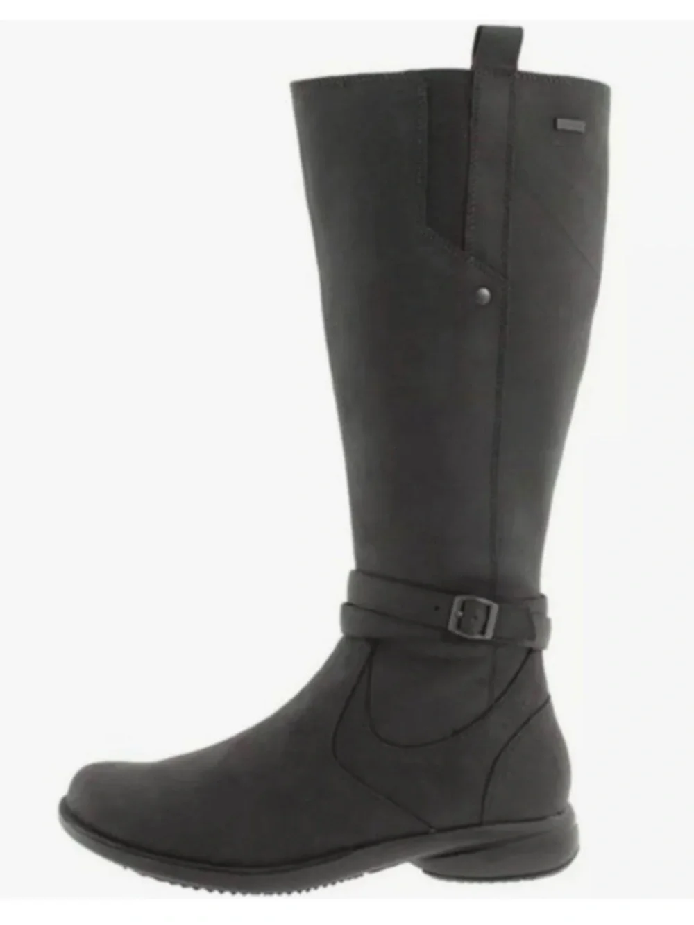 Merrell Women’s Tetra Strap Waterproof Boots Smooth Black Riding Boots Size 10